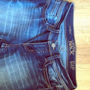 Buckle Black Bootcut jeans, 27x32